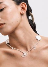 Load image into Gallery viewer, DISTANT HANDS Moon Horsehair Silver Necklace