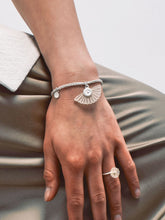 Load image into Gallery viewer, DISTANT HANDS Moon Horsehair Silver Bracelet