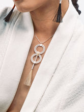 Load image into Gallery viewer, DISTANT HANDS Double Hoop Horsehair Necklace