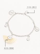 Load image into Gallery viewer, DISTANT HANDS Moon Horsehair Silver Bracelet