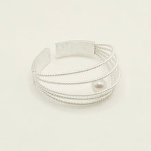 Load image into Gallery viewer, ⼤地LE CONTINENT KNITTED BRACELET WITH FRESH WATER PEARL