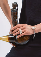 Load image into Gallery viewer, DISTANT HANDS Moon Horsehair Silver Bracelet