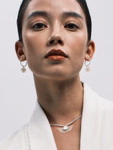 Load image into Gallery viewer, DISTANT HANDS Horsehair Flower Hoop Earrings