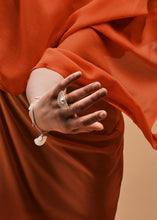 Load image into Gallery viewer, DISTANT HANDS Moon Horsehair Silver Ring