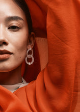 Load image into Gallery viewer, DISTANT HANDS Double Hoop Horsehair Earrings