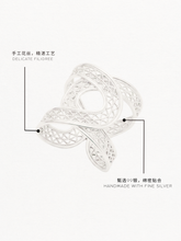 Load image into Gallery viewer, DISTANT HANDS Double Hoop Filigree Ring
