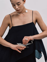Load image into Gallery viewer, DISTANT HANDS Moon Horsehair Silver Necklace
