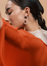 Load image into Gallery viewer, DISTANT HANDS Double Hoop Horsehair Earrings
