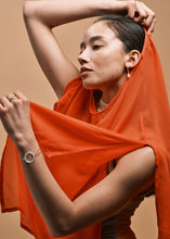 Load image into Gallery viewer, DISTANT HANDS Horsehair Flower Hoop Earrings
