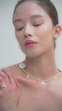 Load and play video in Gallery viewer, DISTANT HANDS Horsehair Flower Hoop Earrings
