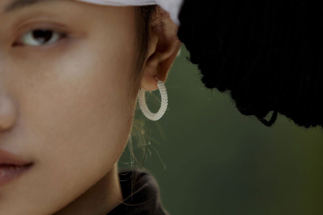 衡HENG- Weaving silver earrings